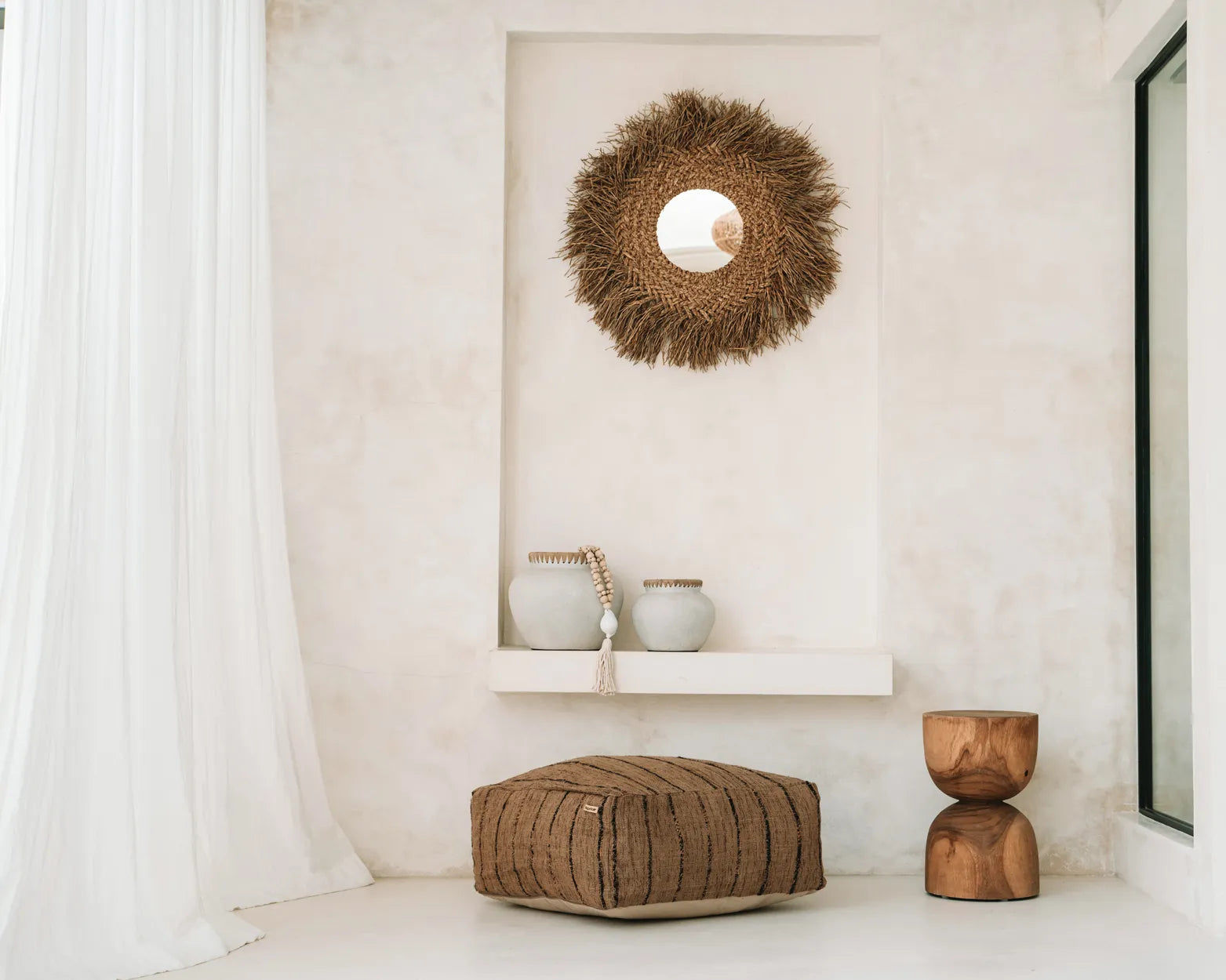 Pouf "The Oh My Gee Pouffe" Beige Black