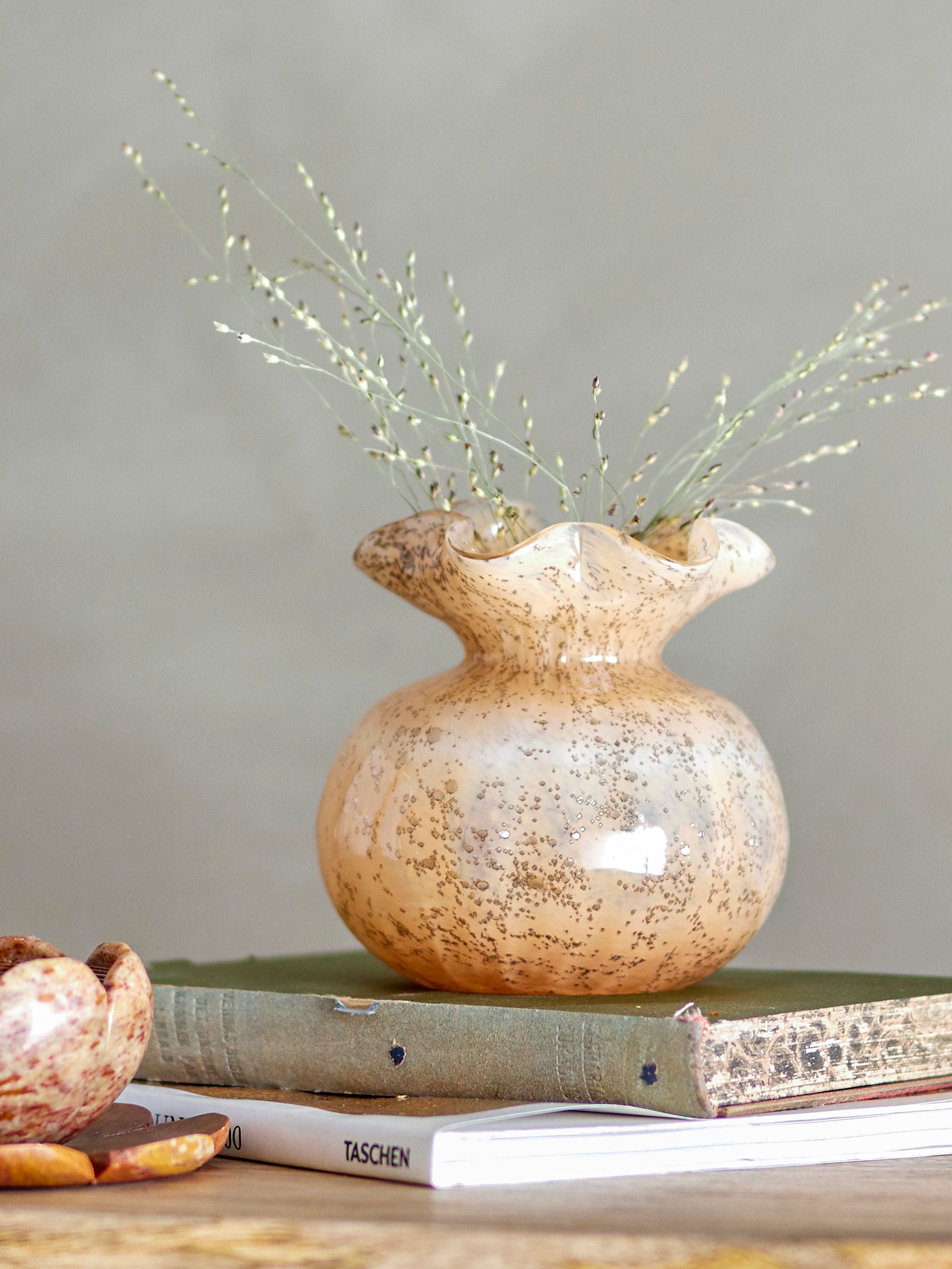Vase "Thebe" Orange Glas