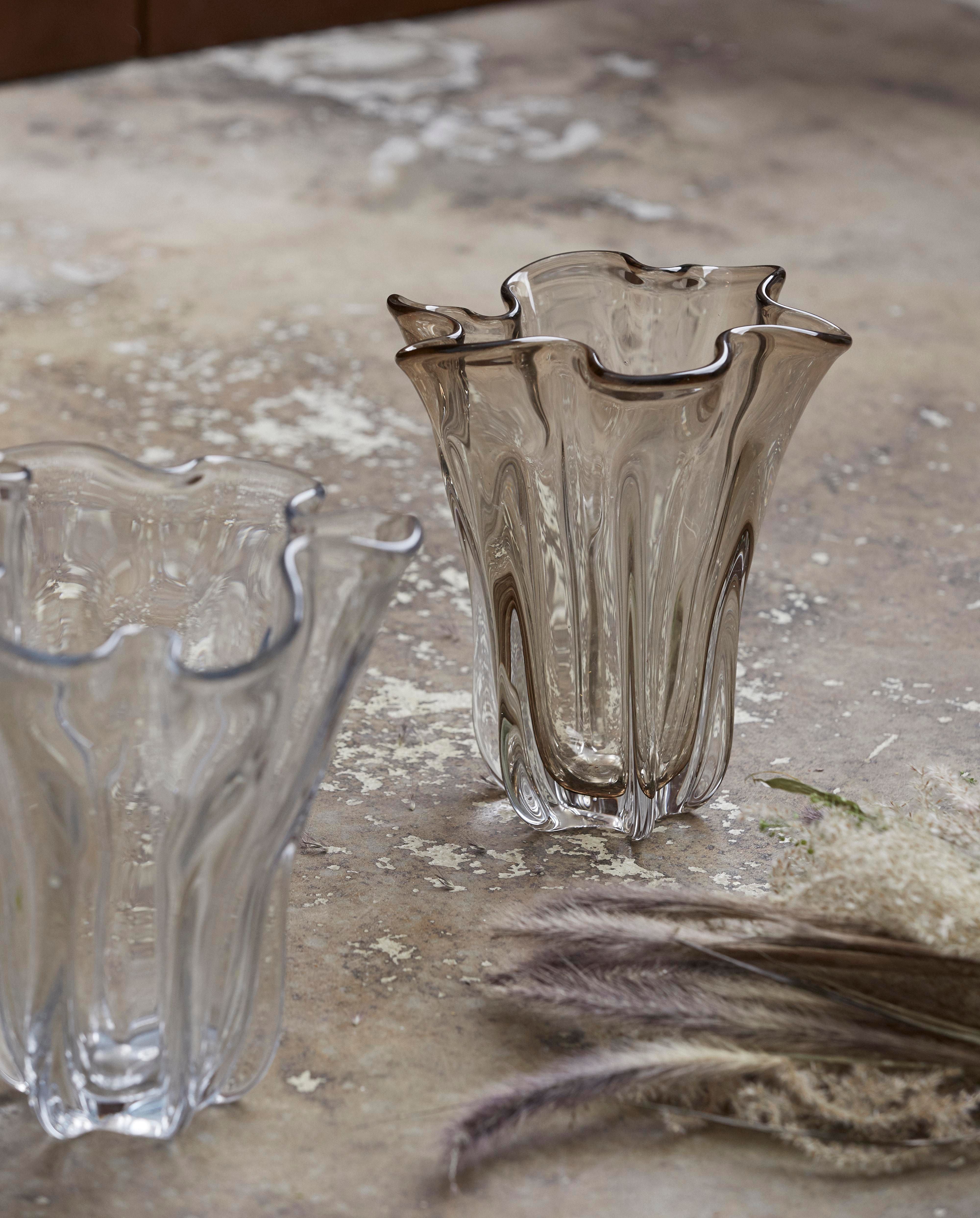 Vase "KOMNIO" Hellbraun