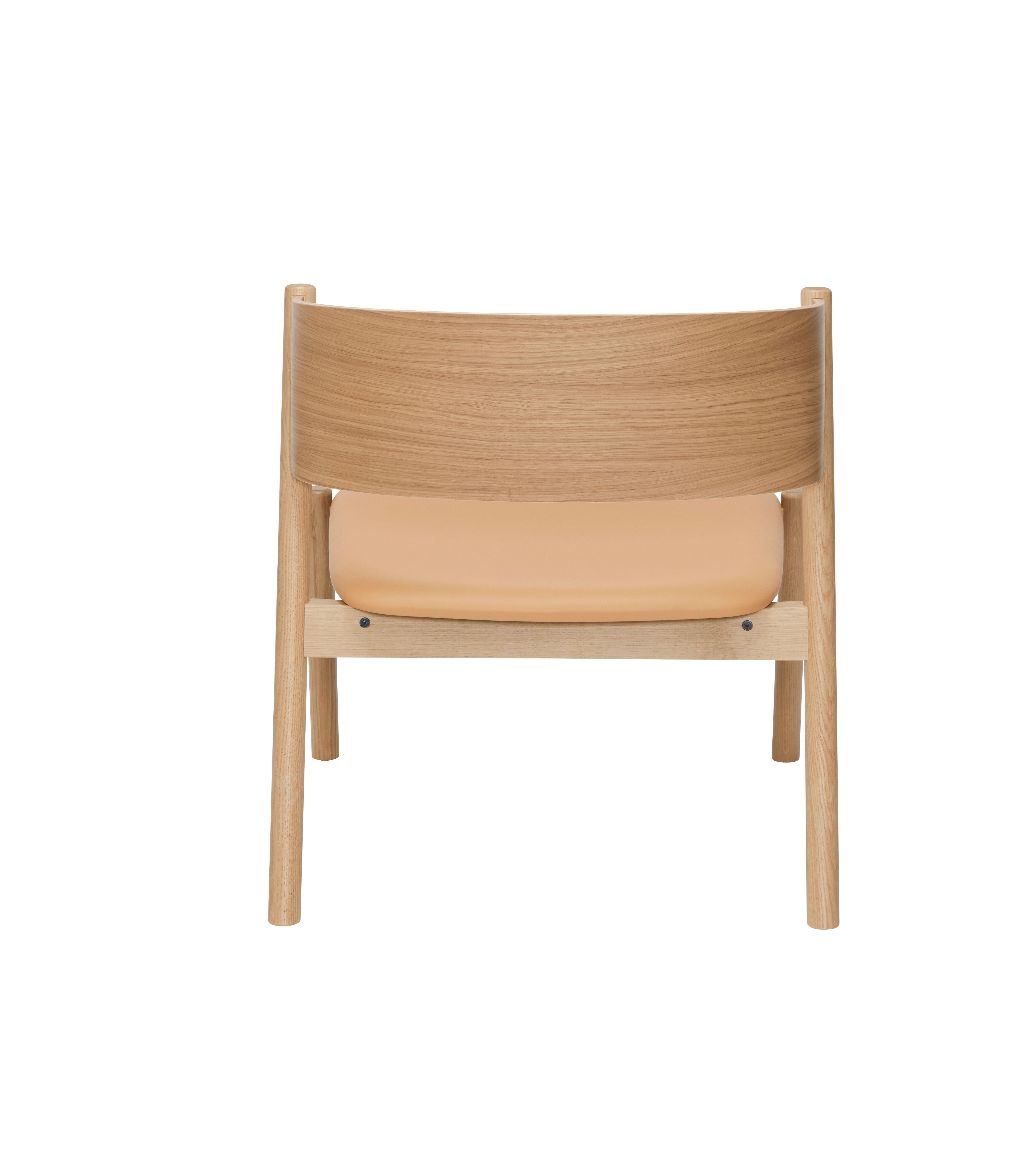 Loungestuhl "Oblique" Sitz Naturfarben