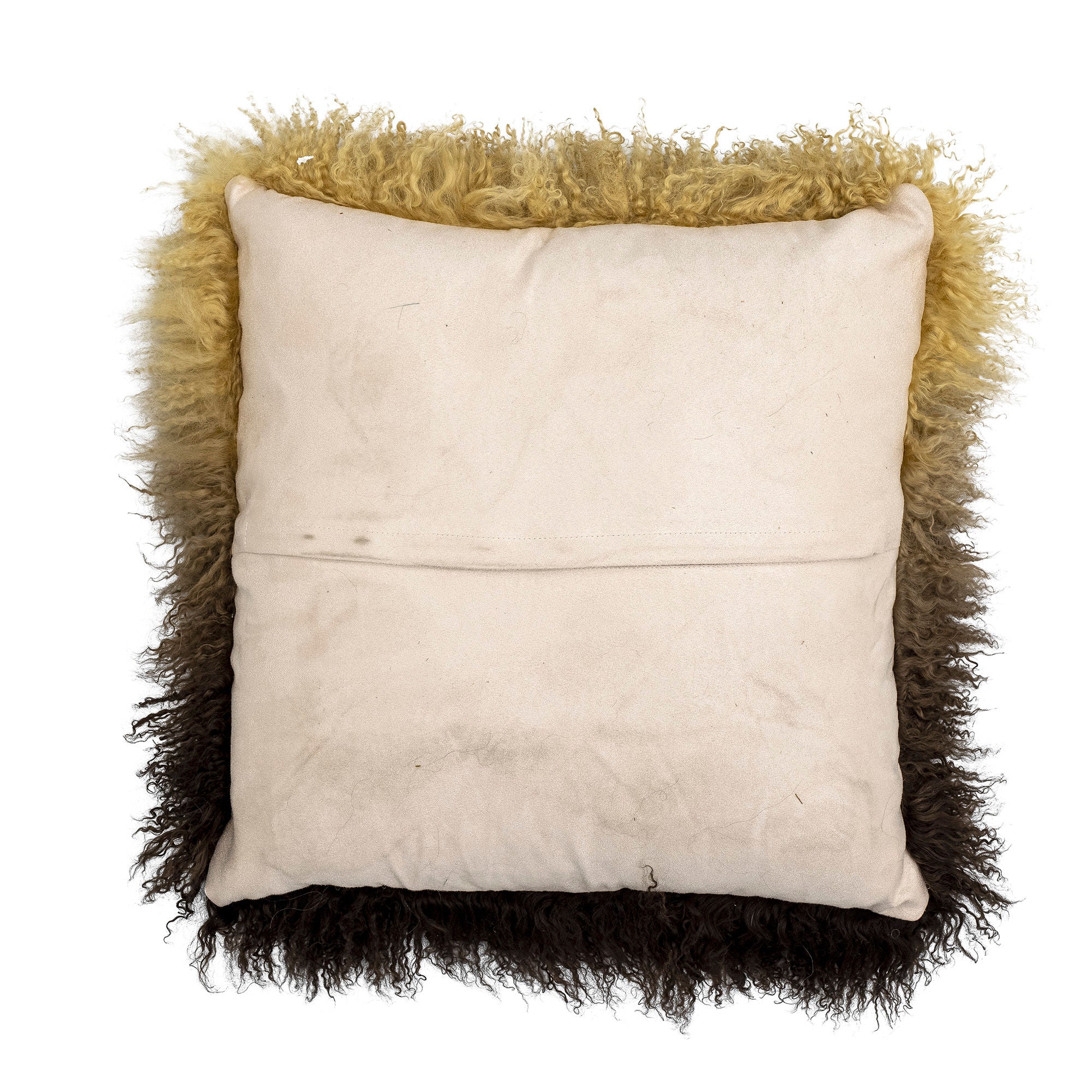 Kissen "Pansy Braun" Lambskin Tibetian