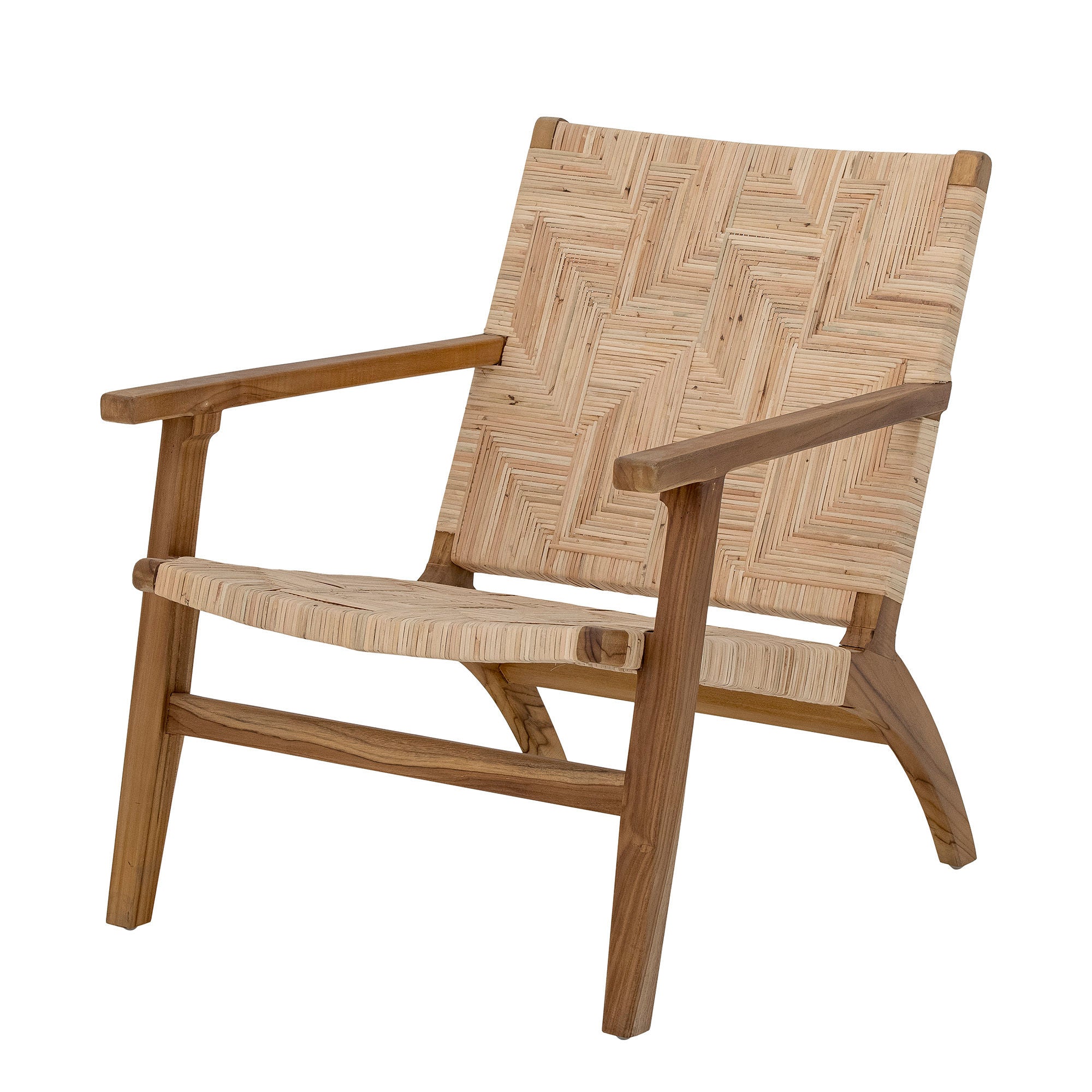 Lounge chair "Mills" brown rattan