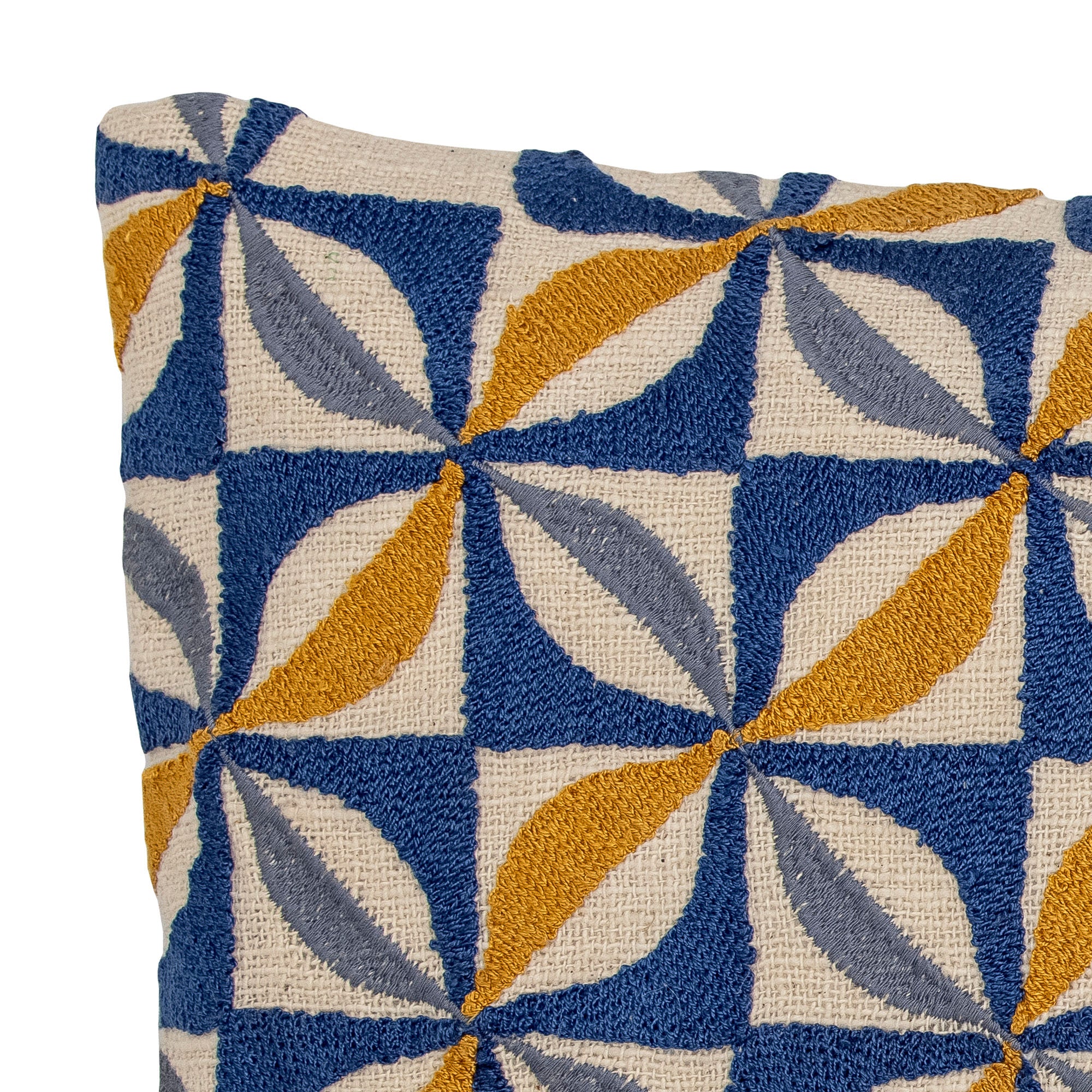 Cushion "Calia" Blue Cotton