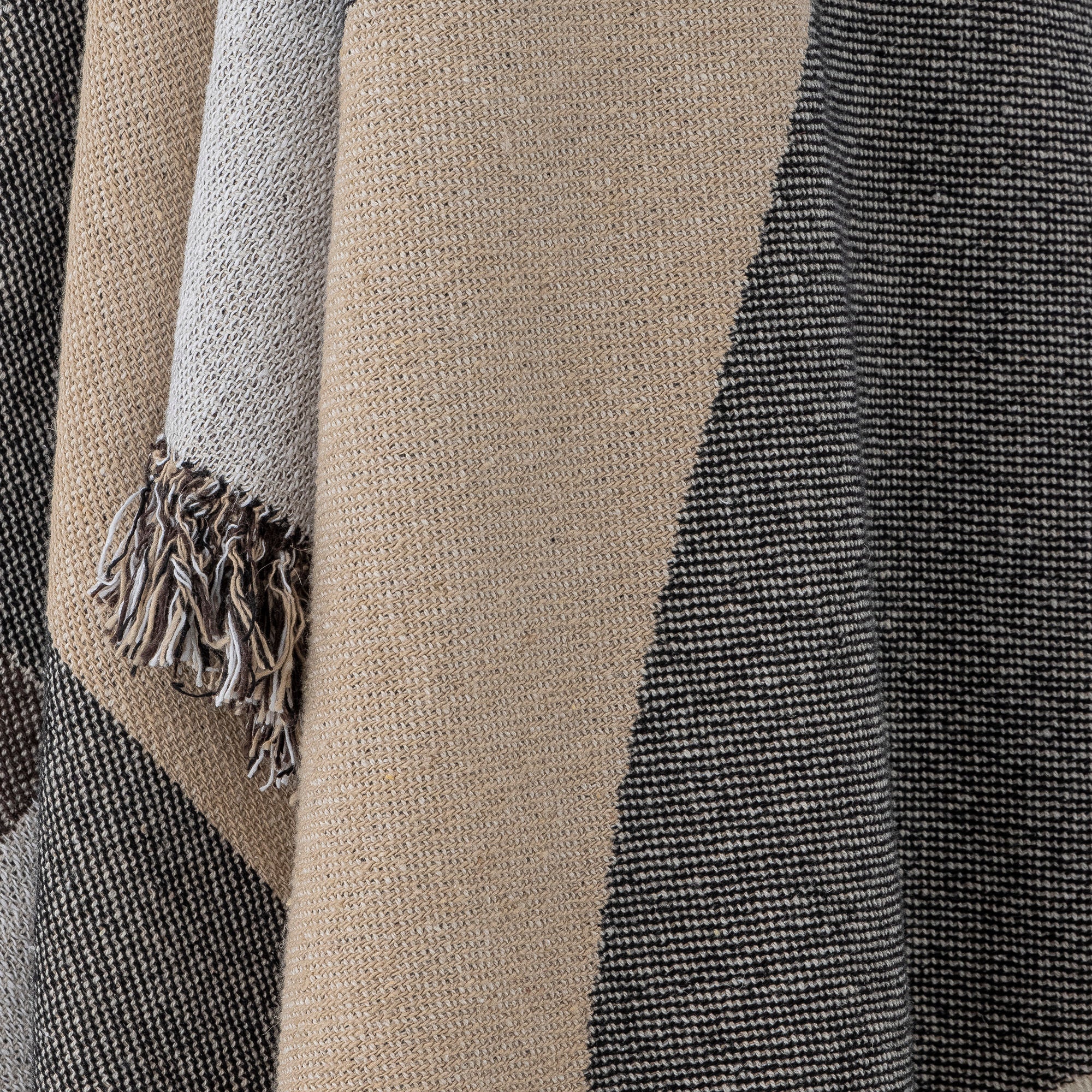 Blanket "Tasja" Natural Recycled Cotton
