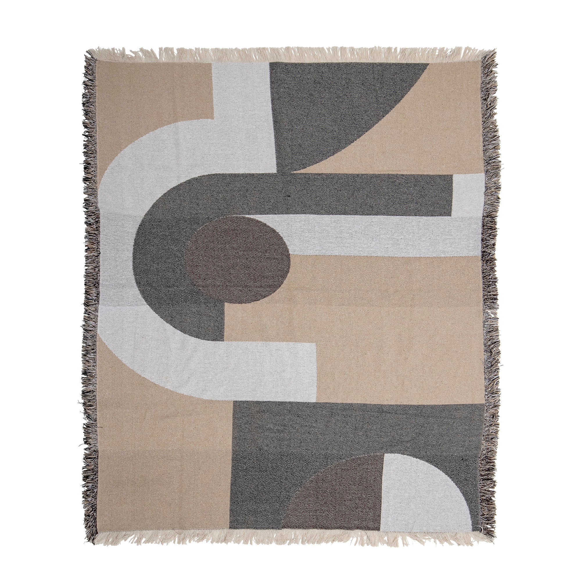 Blanket "Tasja" Natural Recycled Cotton