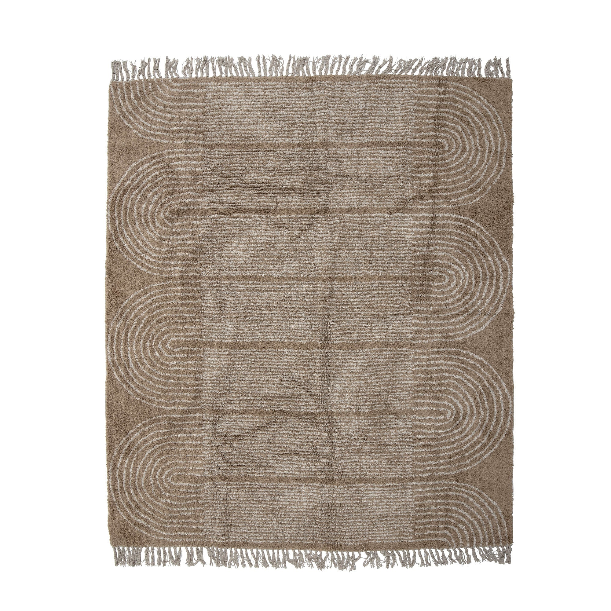 Carpet "Zeynep" Brown Cotton